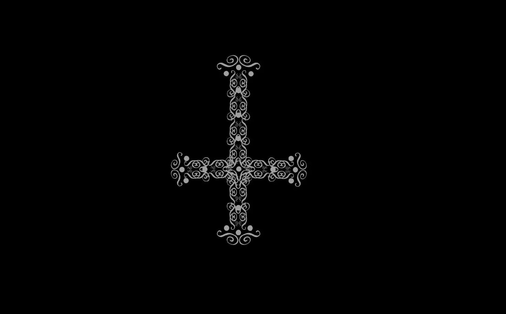 símbolo cruz invertida