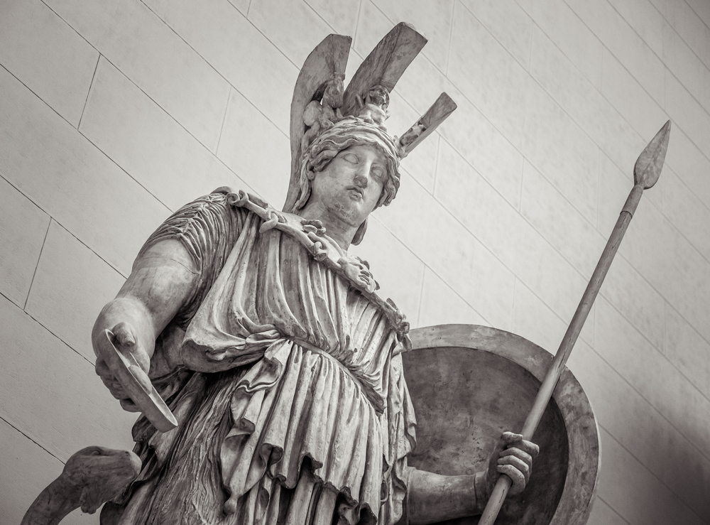 estátua de atena